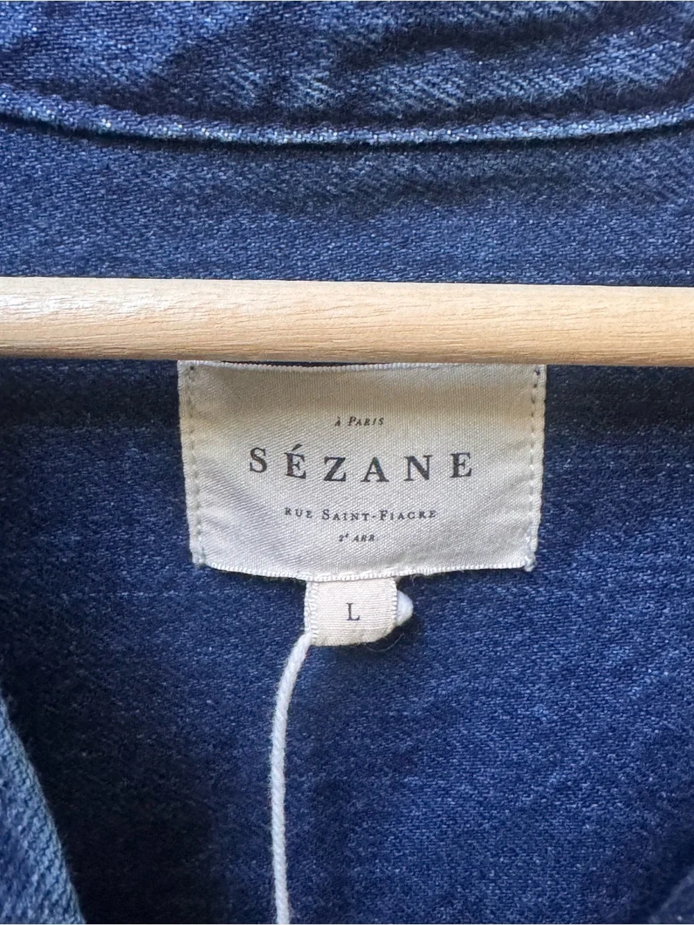 Sezane Sofie Dress Dark Blue - Size L - Picture 6 of 9